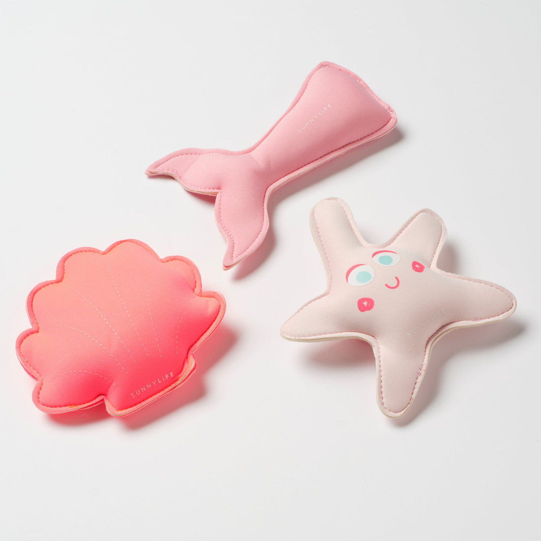 sunnylife-melody-the-mermaid-dive-buddies-neon-strawberry-set-of-3-sunl-scdivstr