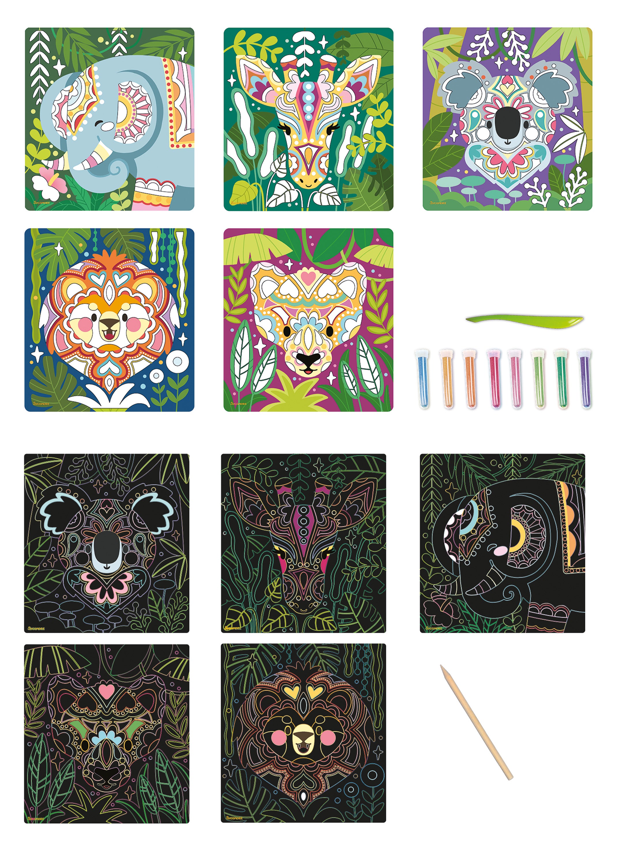 sycomore-xl-multi-activities-scratch-art-and-sand-animal-portraits-syco-crea048