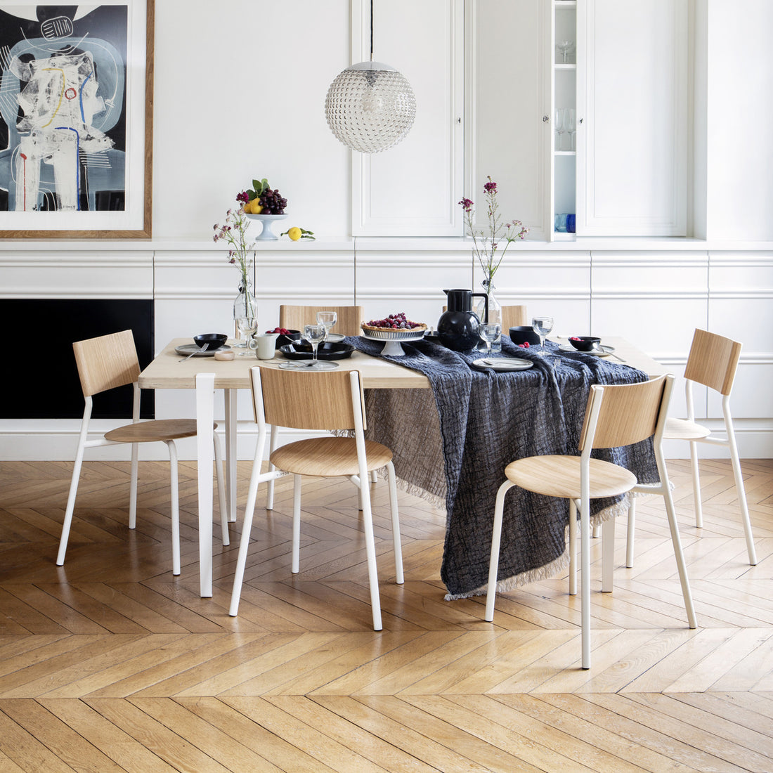 TIPTOE SSD Chair Oak - Cloudy White - 47.5cm