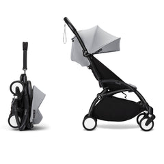 Stokke YOYO³ 6+ Baby Stroller Set - Black Frame with Stone 6+ Color Pack