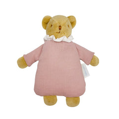 trousselier-ours-nid-d-ange-avec-hochet-20cm-coton-bio-vieux-rose-trou-v534160