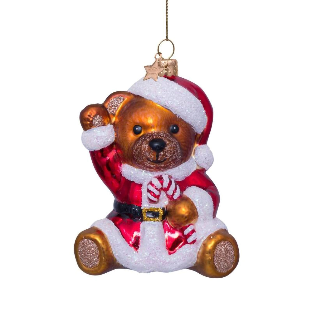 vondels-ornament-glass-multi-bear-w-christmas-dress-h9-5cm