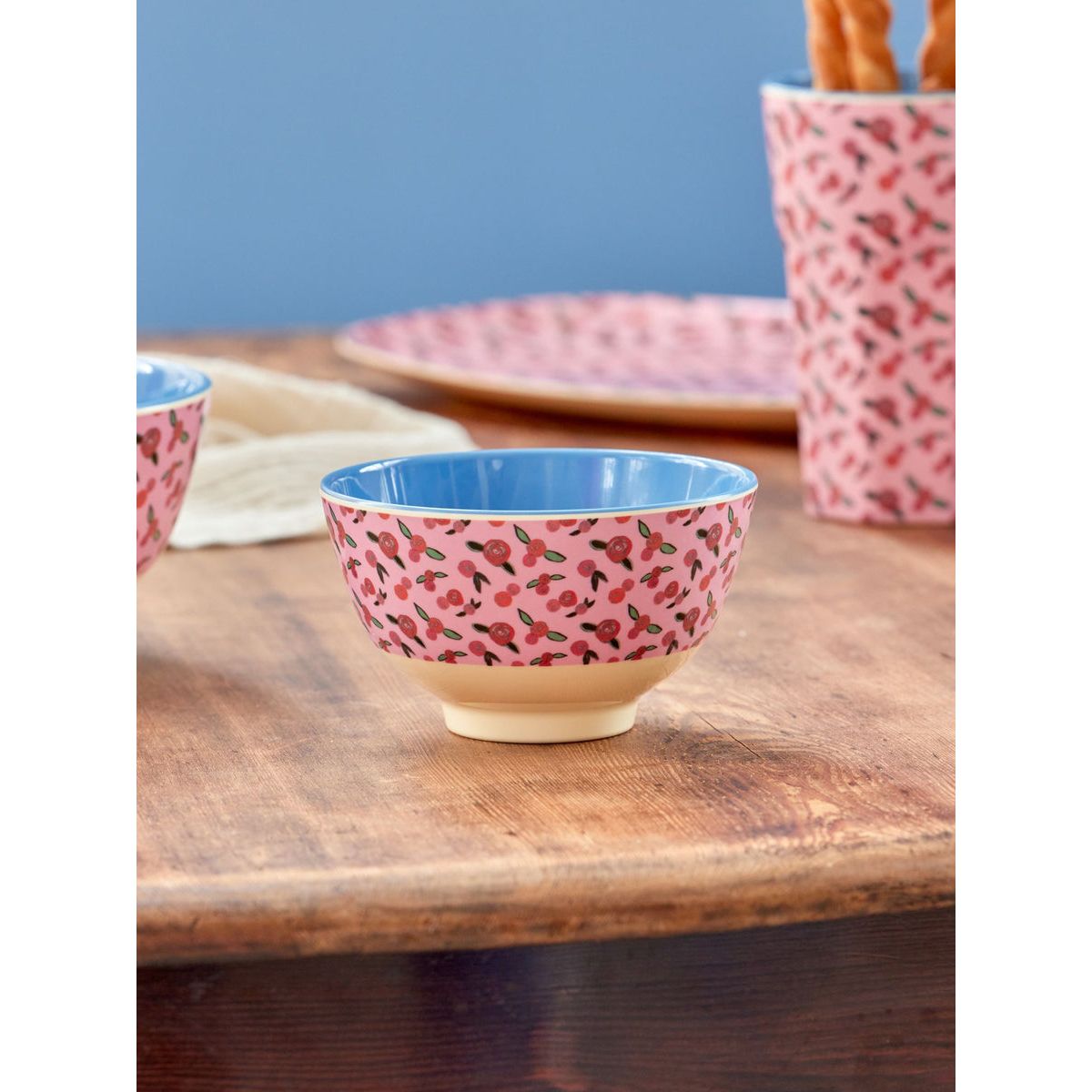 rice-dk-melamine-bowl-with-a-rose-is-a-rose-print-small-300-ml-kitchen-rice-melbw-sroro