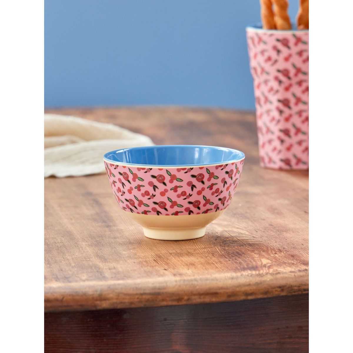 rice-dk-melamine-bowl-with-a-rose-is-a-rose-print-small-300-ml-kitchen-rice-melbw-sroro