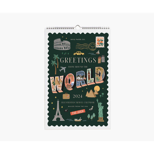 rifle-paper-co-2024-greetings-from-around-the-world-wall-calendar-home-decor-stationery-rifl-cal080