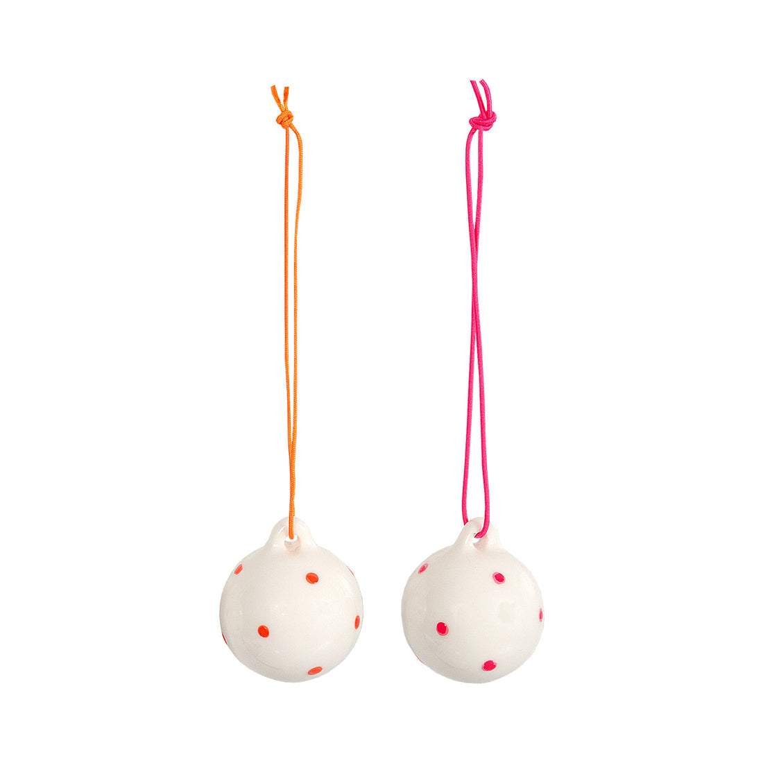 Maileg 4 Porcelain Balls in Box Coral/Pink