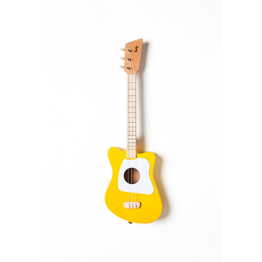 Loog Mini Guitar Bundle with Bag, Strap and Wall Hanger (Includes FREE App, Flashcards & Chord Diagram)