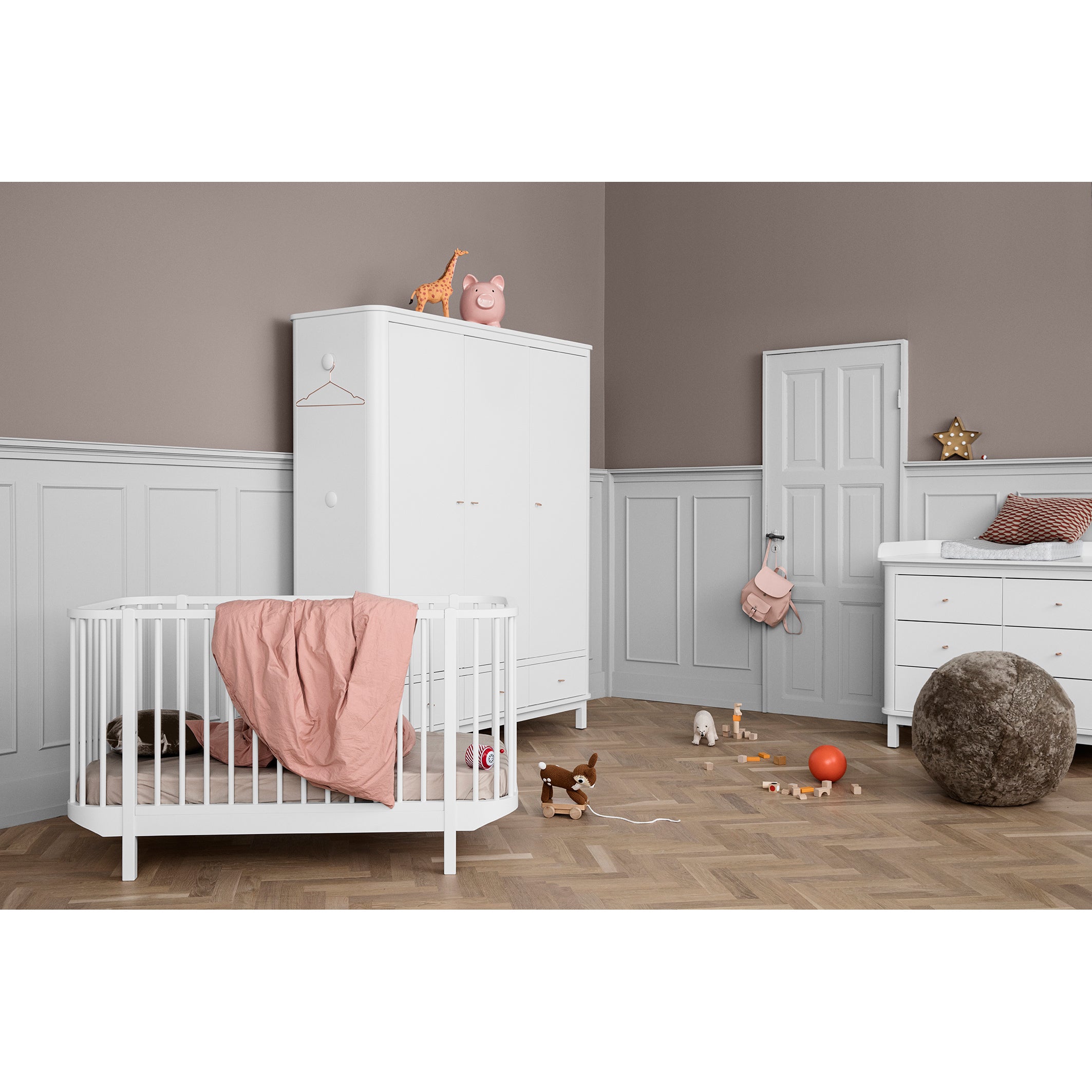 Oliver Furniture Wood 嬰兒床 白色