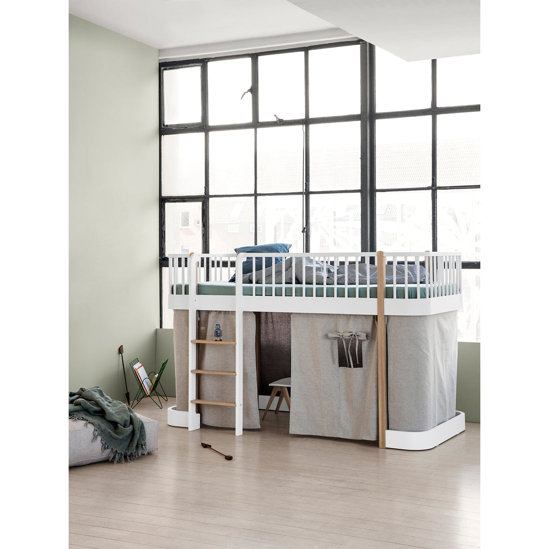 Oliver Furniture Wood Curtain For Wood Original Low Loft Bed