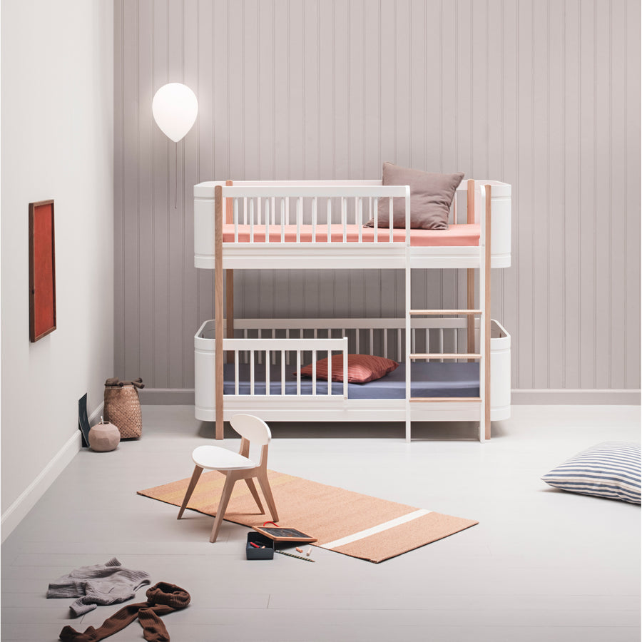Oliver Furniture Wood Mini+ Low Bunk Bed White/Oak