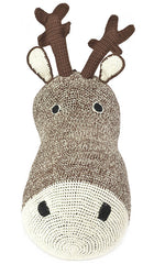 Anne-Claire Petit Reindeer Head Crochet - Choco