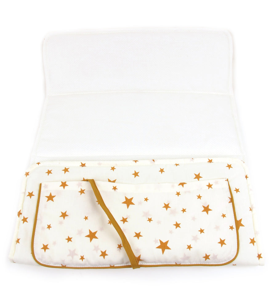 Nobodinoz Changing Pad Mustard Stars