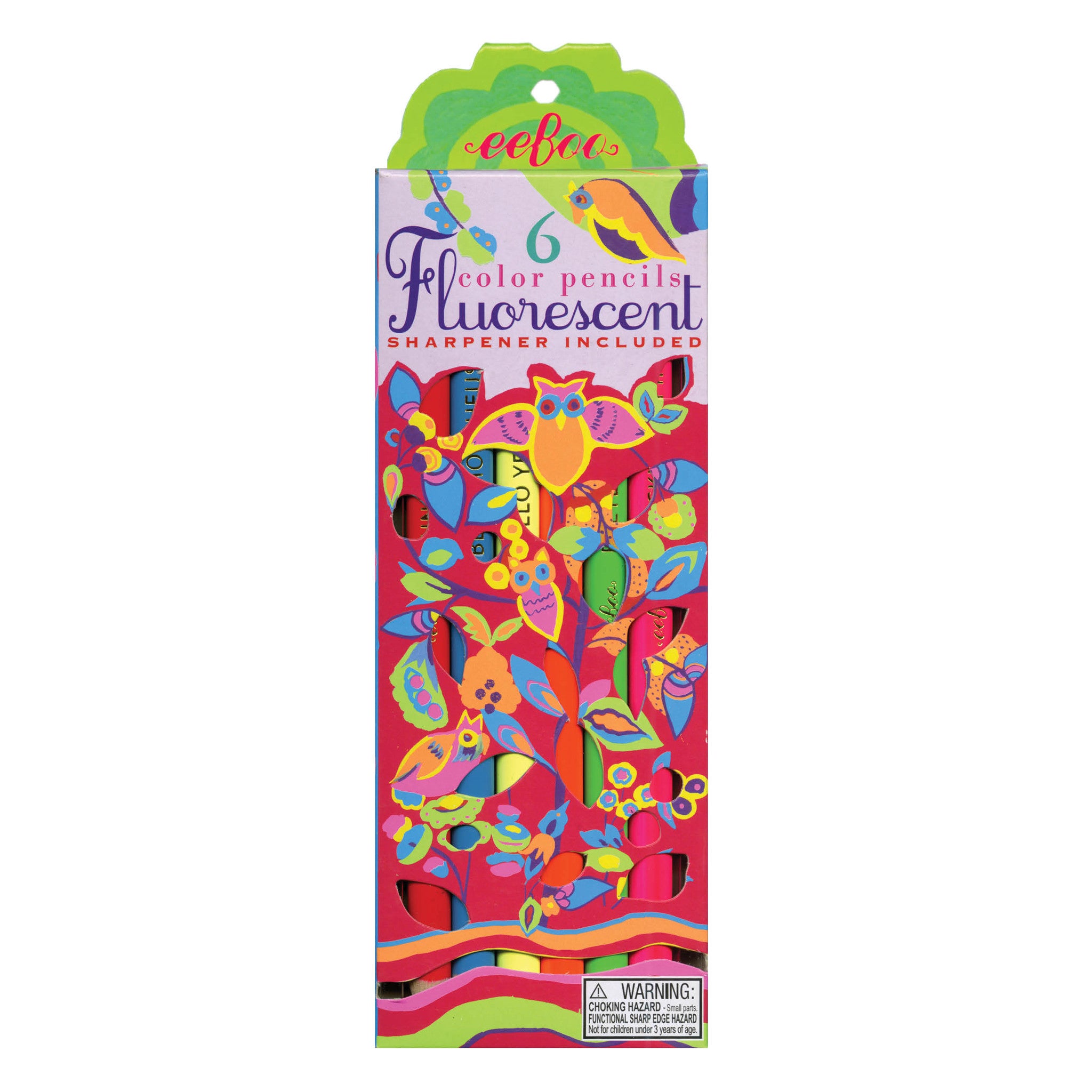 eeBoo Owl Fluorescent Color Pencils