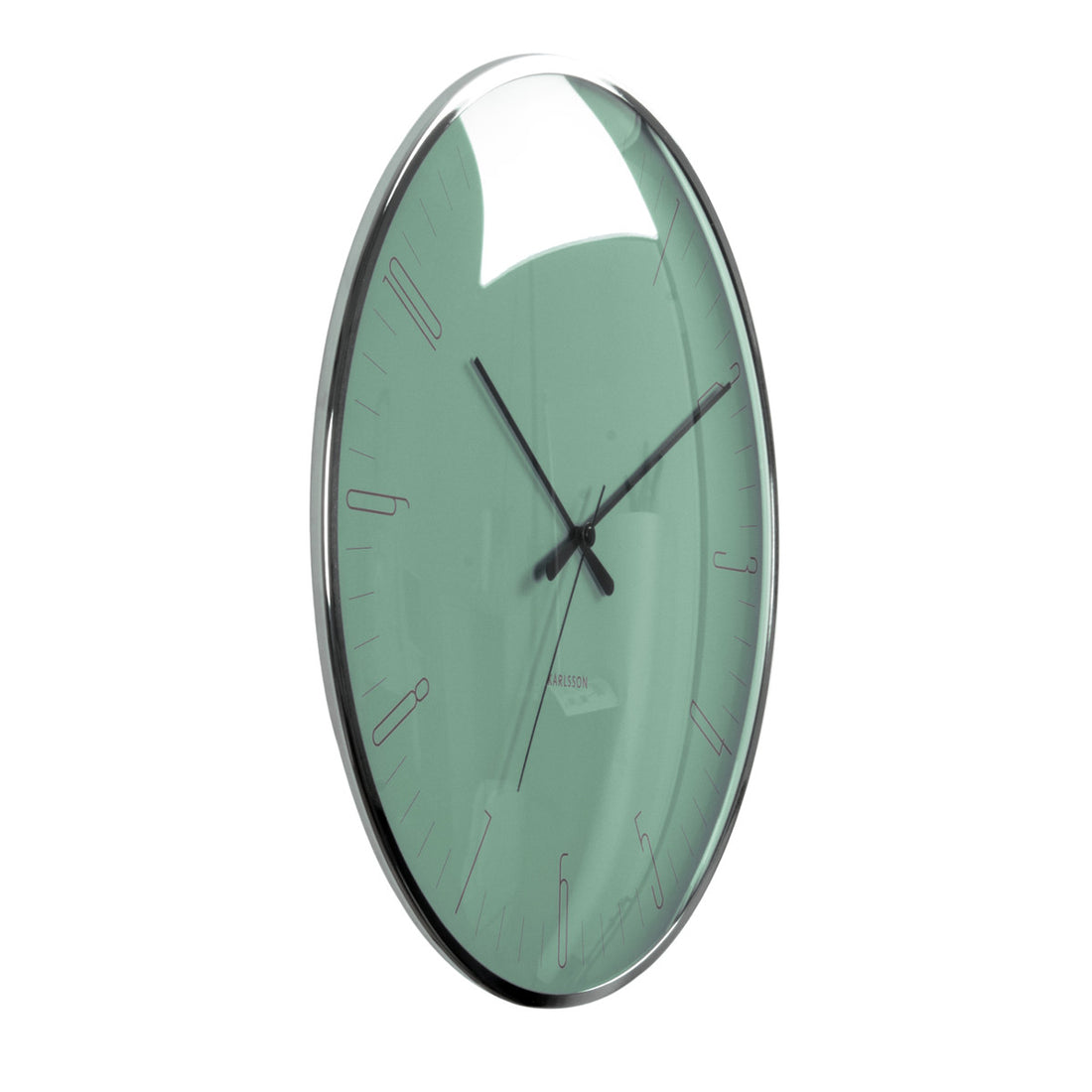Present Time Wall Clock Dragonfly Dome Glass
