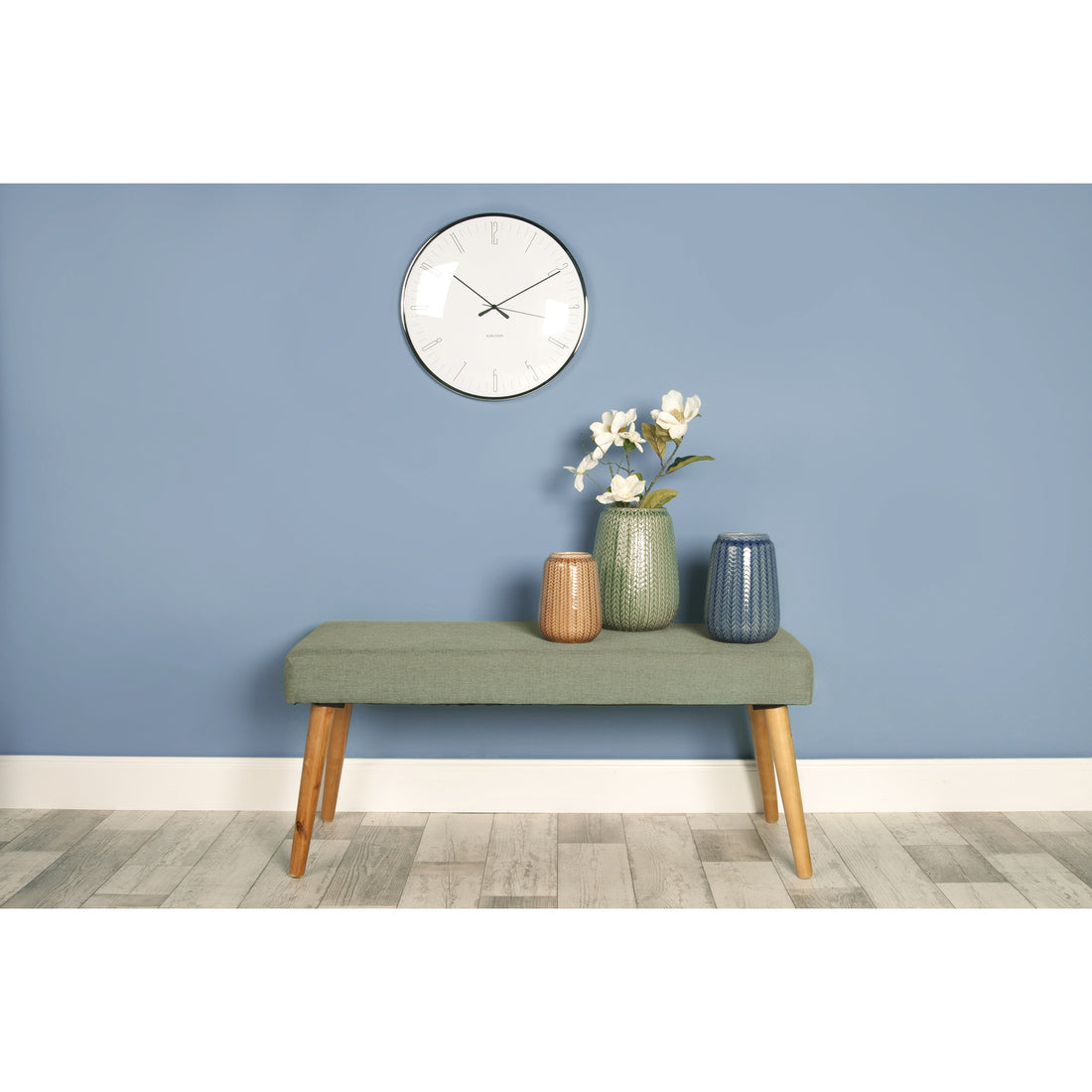 Present Time Wall Clock Dragonfly Dome Glass