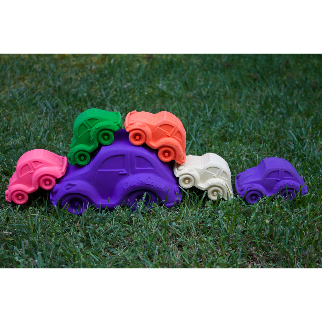 Oli & Carol Small Beetle Cars Teether