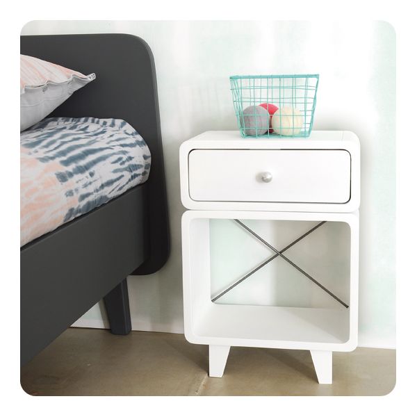 Laurette Chevet Zzz Bedside Table Bubble Gum (Pre-Order; Est. Delivery in 3-4 Months)