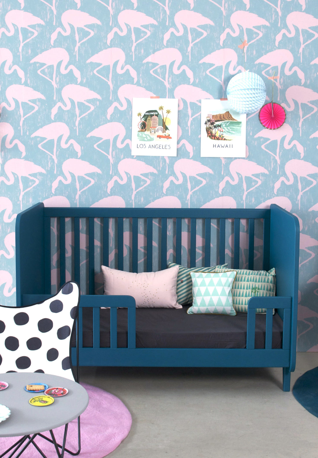 Laurette Kiss Curl Convertible Bed Teal (Pre-Order; Est. Delivery in 3-4 Months)