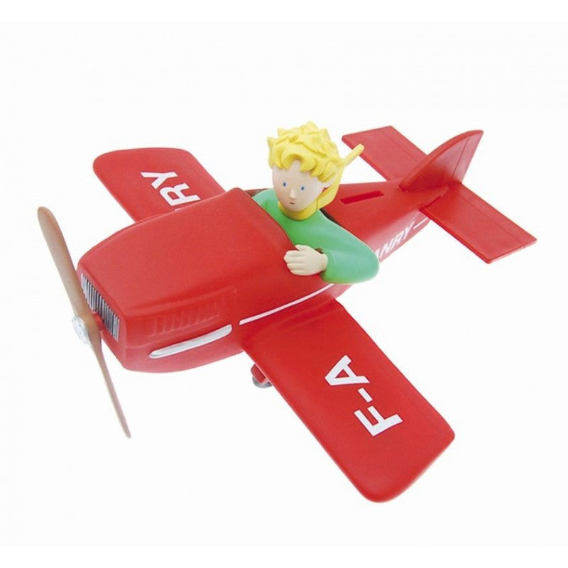 The Little Prince on his Plane Money Box