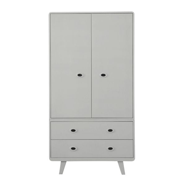 Laurette Armoire Toi & Moi Wardrobe Grey (Pre-Order; Est. Delivery in 3-4 Months)