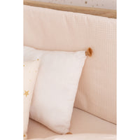 nobodinoz Nest Cot Bumper Honey Comb Dream Pink