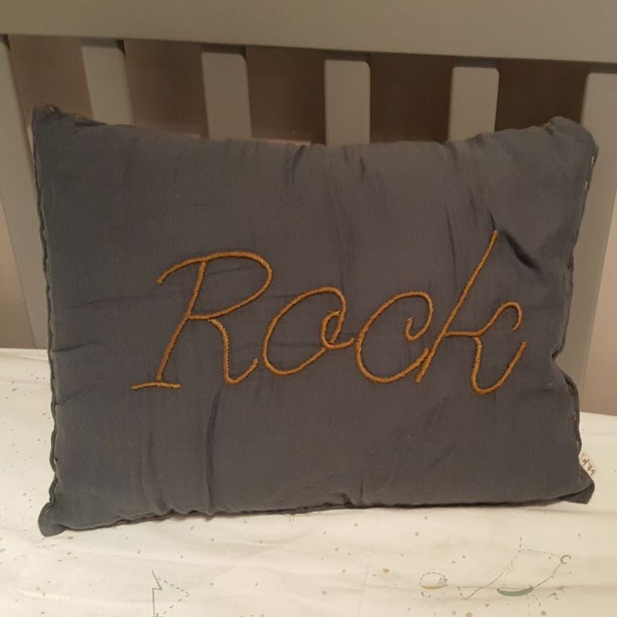 Numero 74 Cushion Cover Message Rock Mix Pastel Ice Blue