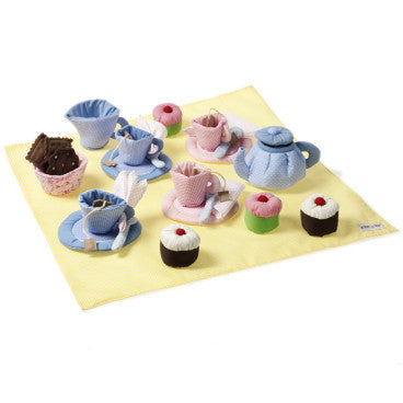Oskar and Ellen Soft Tea Set with Cupcakes