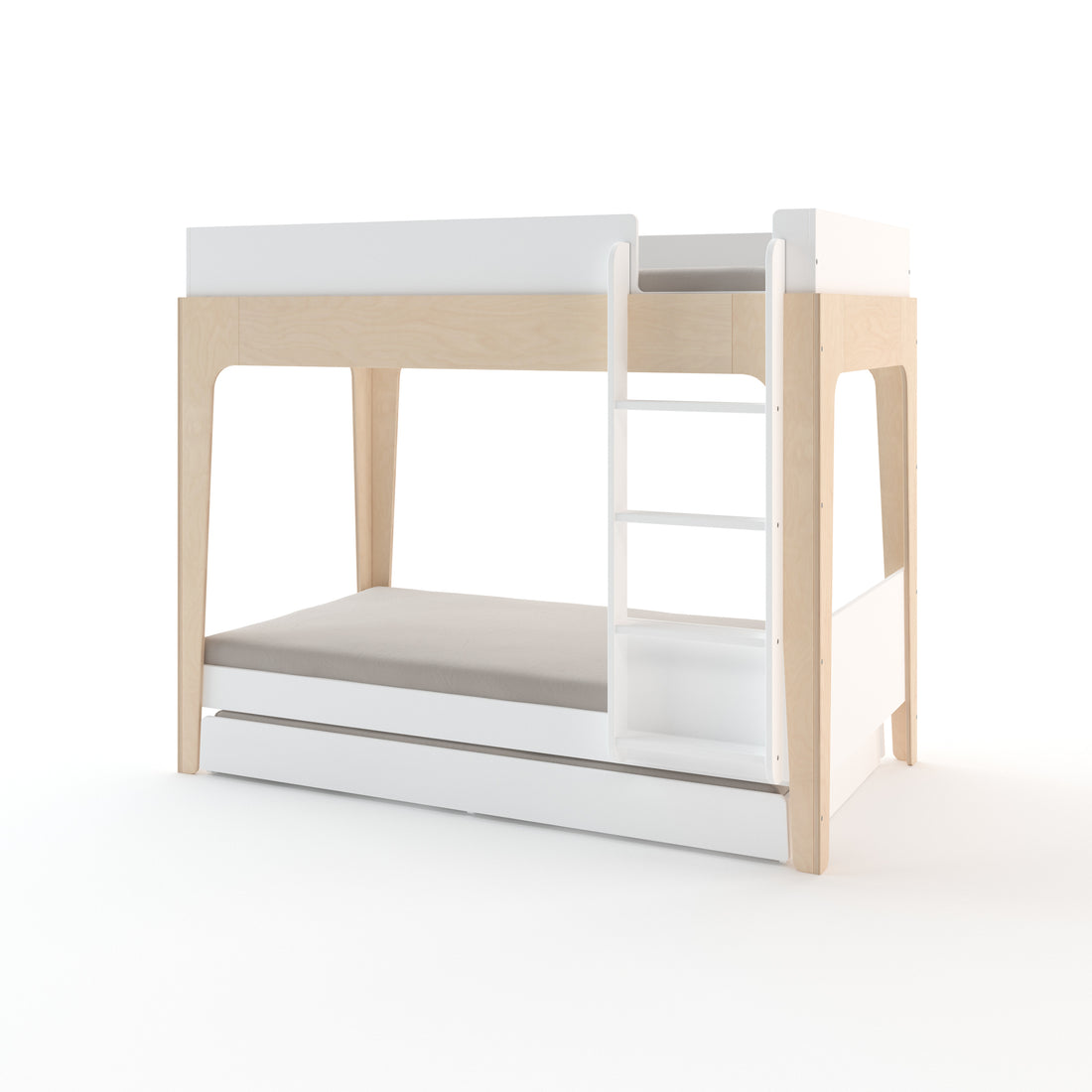 Oeuf Perch Trundle Bed with Vertical Ladder