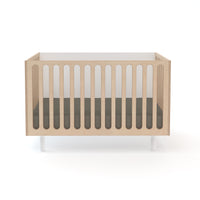 Oeuf Fawn Bassinet and Crib White / Birch