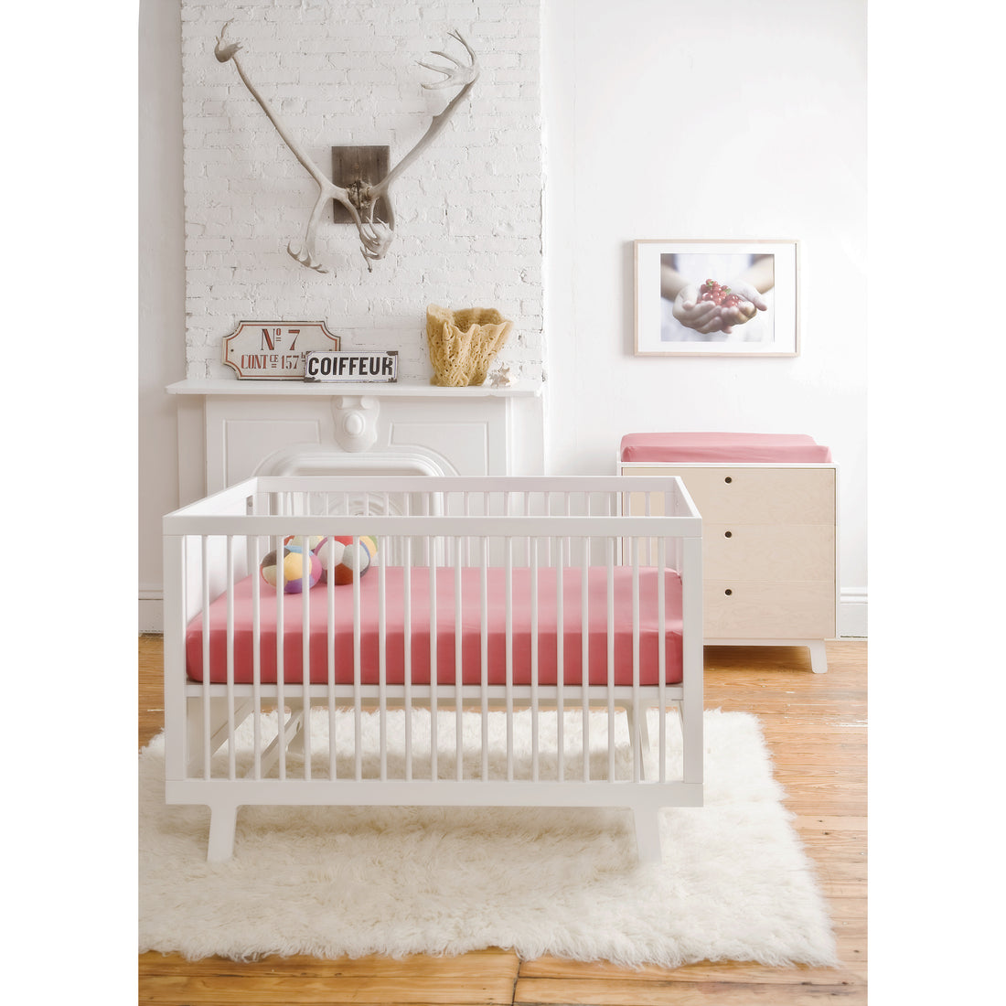 Oeuf Sparrow Crib Birch