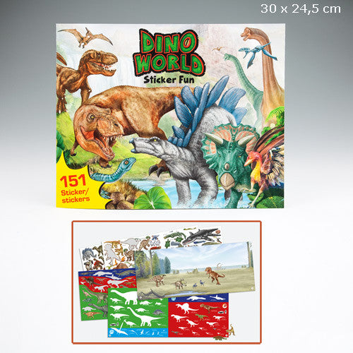 Depesche Dino Sticker Fun Colouring Book