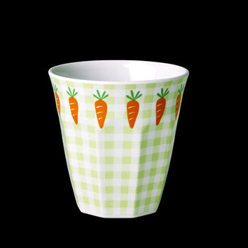 Rice DK Gingham and Carrot Small Cup