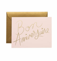 Rifle Paper Co French Happy Birthday Card