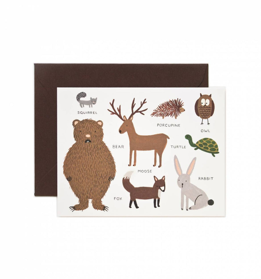 Rifle Paper Co Animal Chart Card
