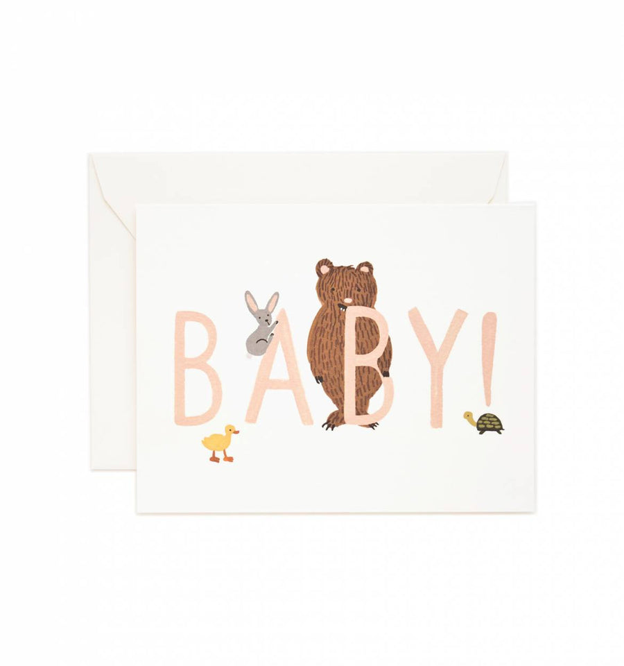 Rifle Paper Co Baby! Card - Peach – Petit Bazaar