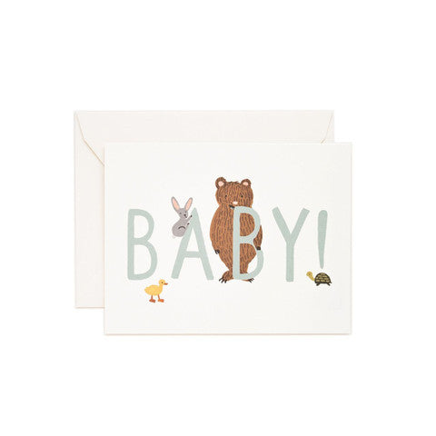 Rifle Paper Co Baby! Card - Mint