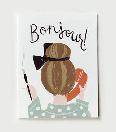Rifle Paper Co Bonjour Card