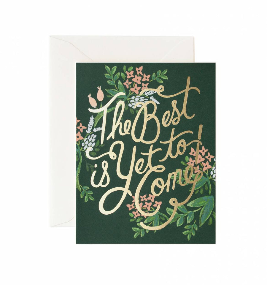 Rifle Paper Co The Best Is Yet To Come Card