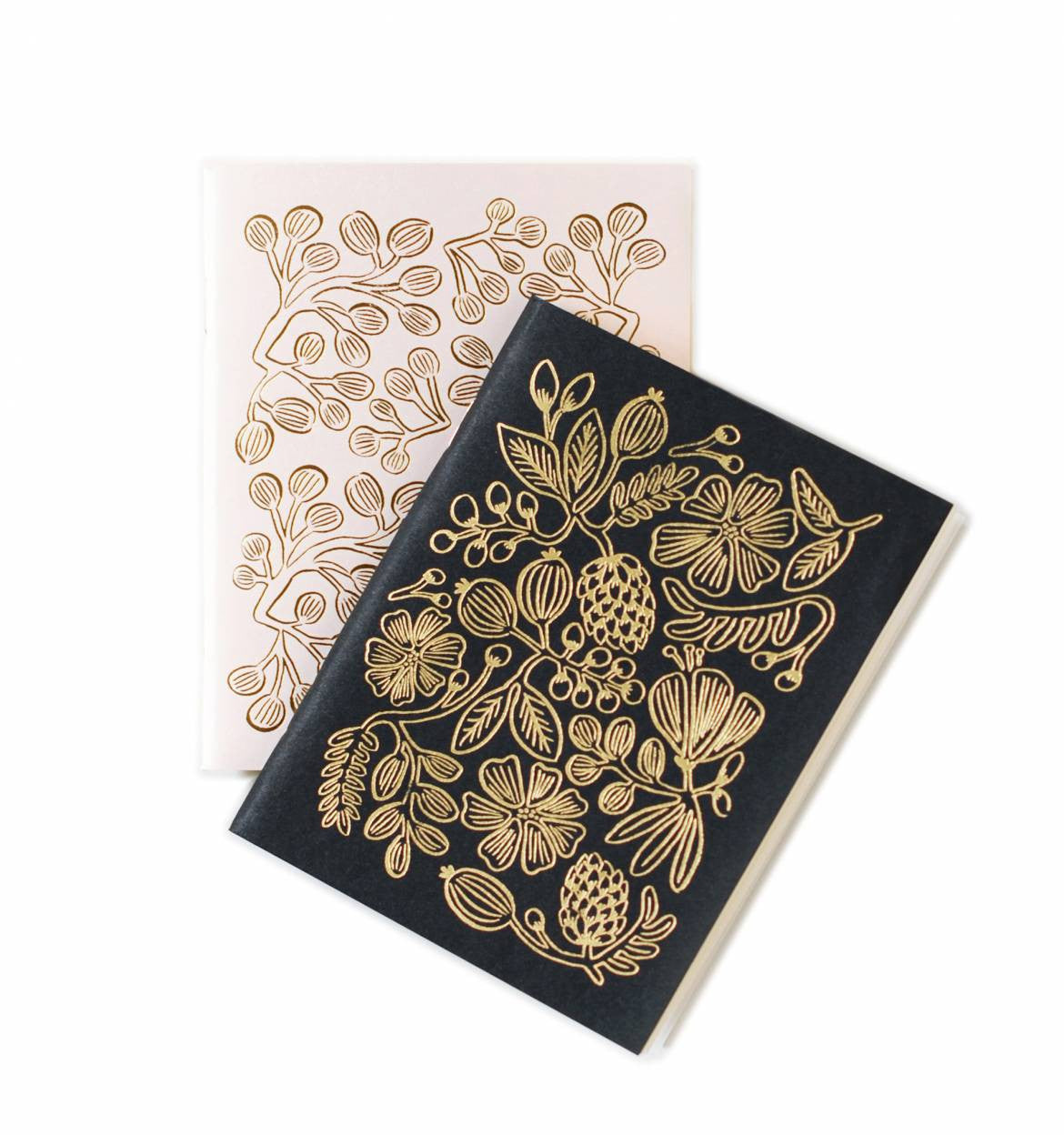 Rifle Paper Co 2 Gold Foil Pocket Notebook Set