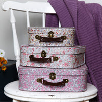 RJB Stone Vintage Floral Suitcase