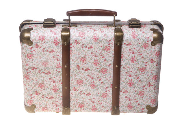 RJB Stone Vintage Floral Suitcase - Roses