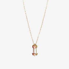 Titlee Arrow Necklace - Peach/Caramel