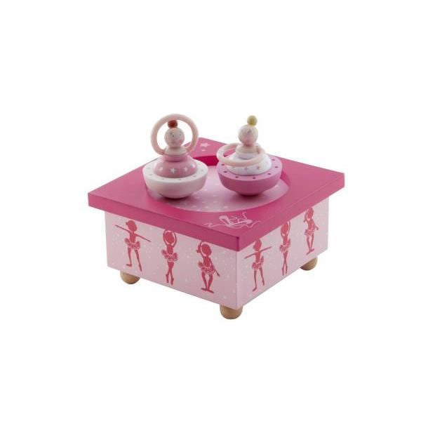 Trousselier Pink Ballerina Musical Wooden Box