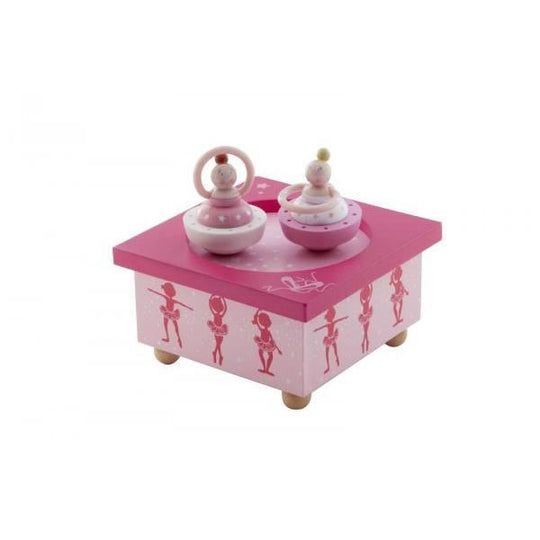 Trousselier Pink Ballerina Musical Wooden Box