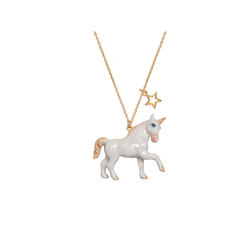 A Mini Penny Unicorn Necklace