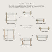 Oliver Furniture Wood Loft Bed Ladder Front White (Pre-Order; Est. Delivery in 2-3 Months)