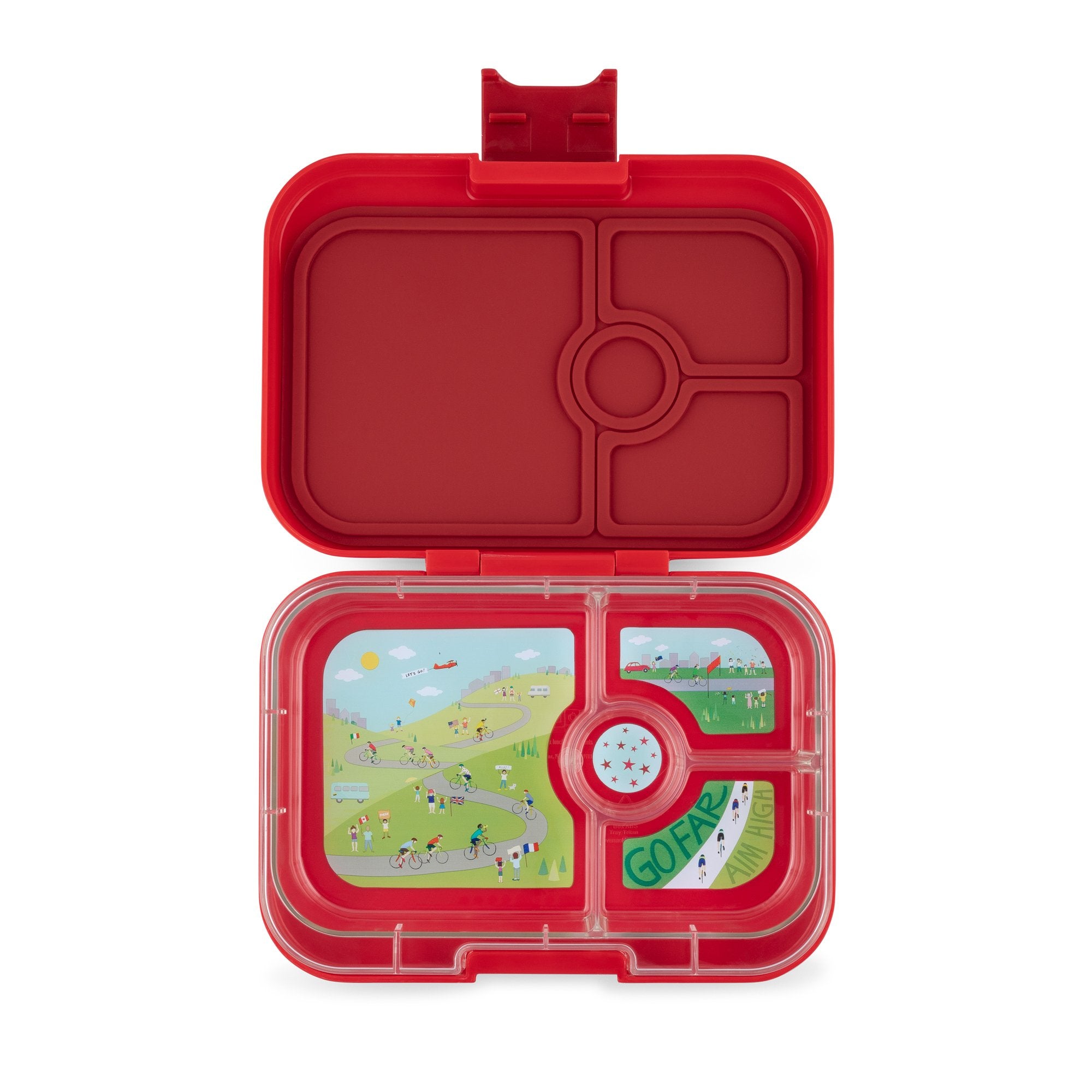 Yumbox Panino Wow Red 4 Compartment Lunch Box
