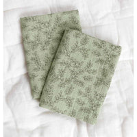 a-little-lovely-company-muslin-cloth-set-of-2-leaves-sage-baby-nursery-allc-mulegr02-00005