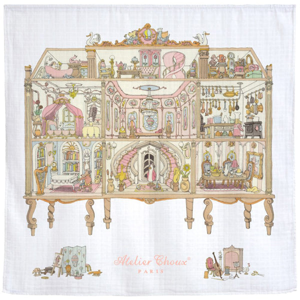 Atelier Choux 紗布包巾 - Dollhouse 100x100cm