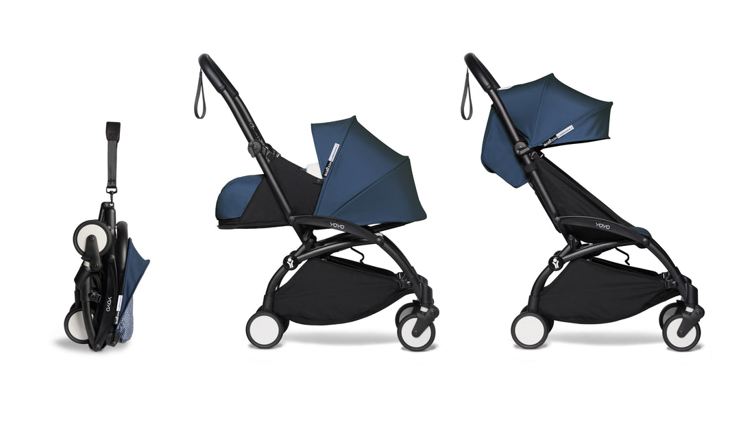 BABYZEN YOYO Bassinet 6 Baby Stroller Complete Set Black Frame